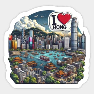 I Love Hong Kong Sticker